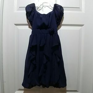 Hype Sheer Blue Dress